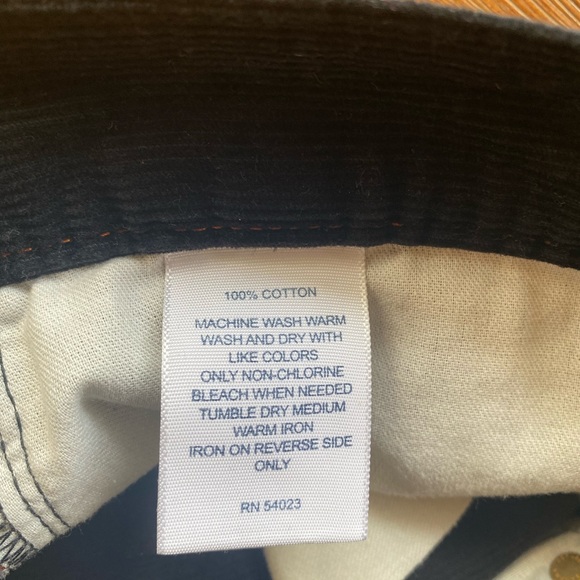 Banana Republic Men’s Black Corduroy Pants Sz W33/L32 EUC - Picture 4 of 4